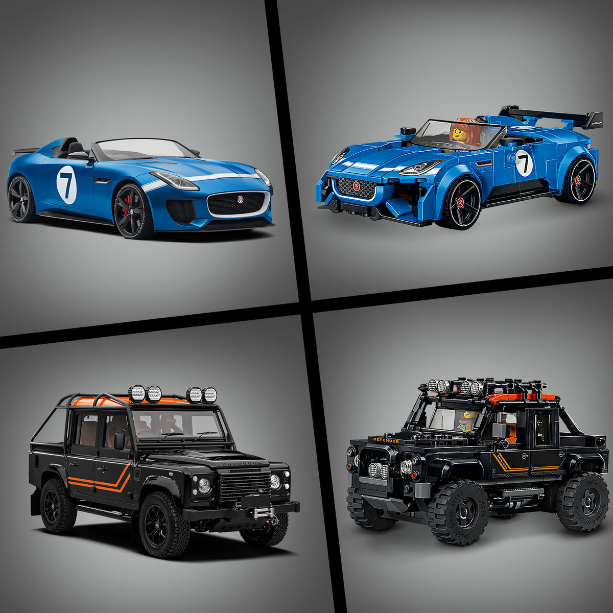 LEGO Speed Champions Jaguar Project 7 & Land Rover Defender 77264