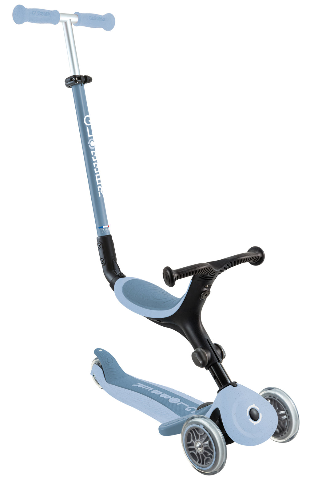 Globber Go Up Active Ecologic Convertible Scooter - Blueberry