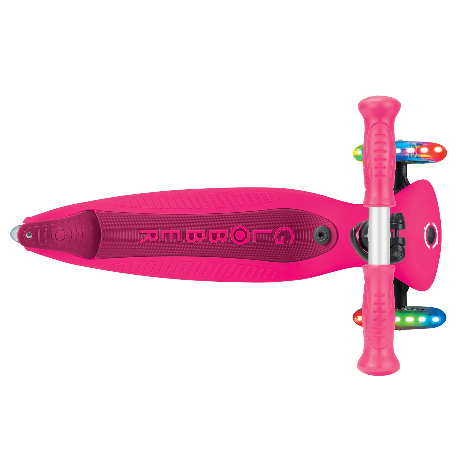 Globber Go Up Active Lights Convertible Scooter - Fuchsia