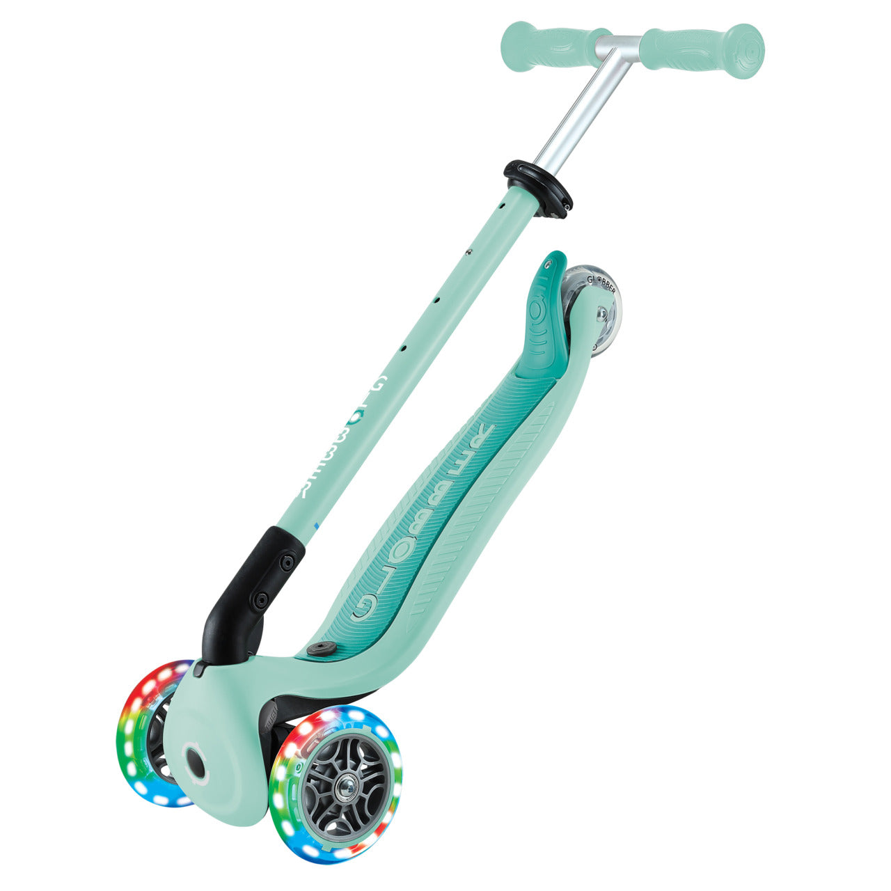 Globber Go Up Active Lights Scooter - Mint
