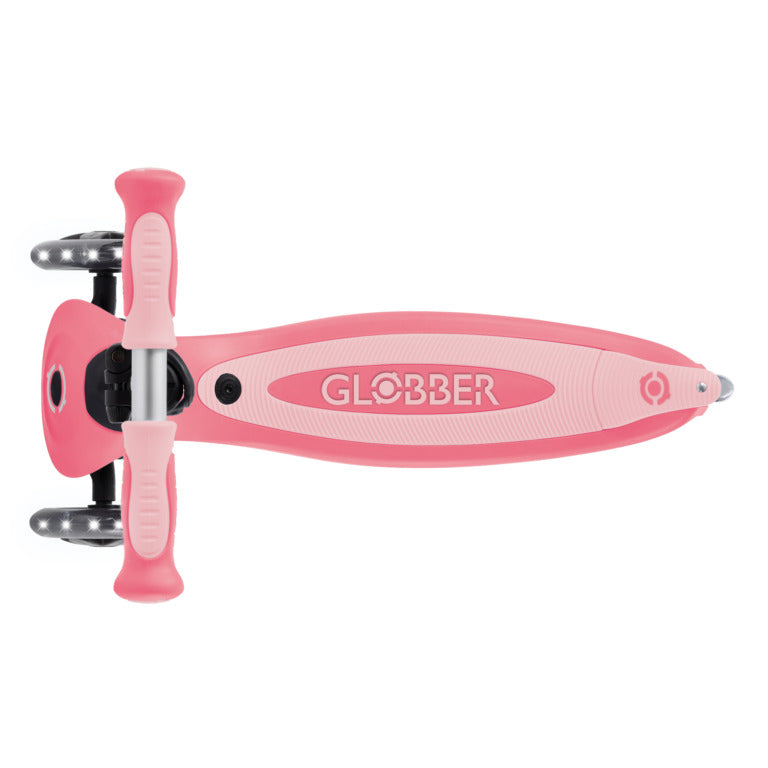 Globber Go Up Baby Lights 360 - Coral Pink