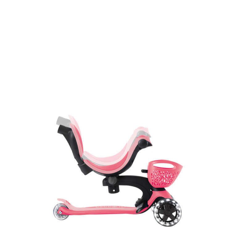 Globber Go Up Baby Lights 360 - Coral Pink