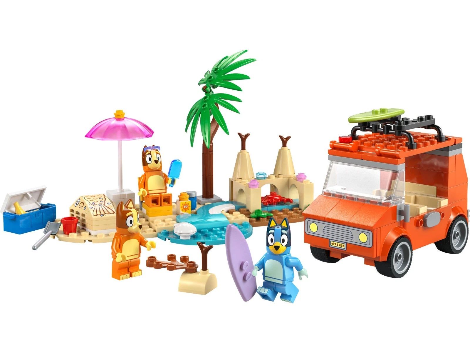 LEGO Bluey Bluey's Beach & Family Car Trip 11202