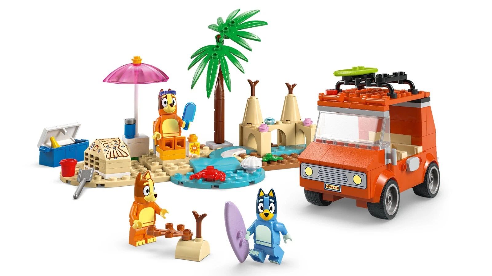 LEGO Bluey Bluey's Beach & Family Car Trip 11202