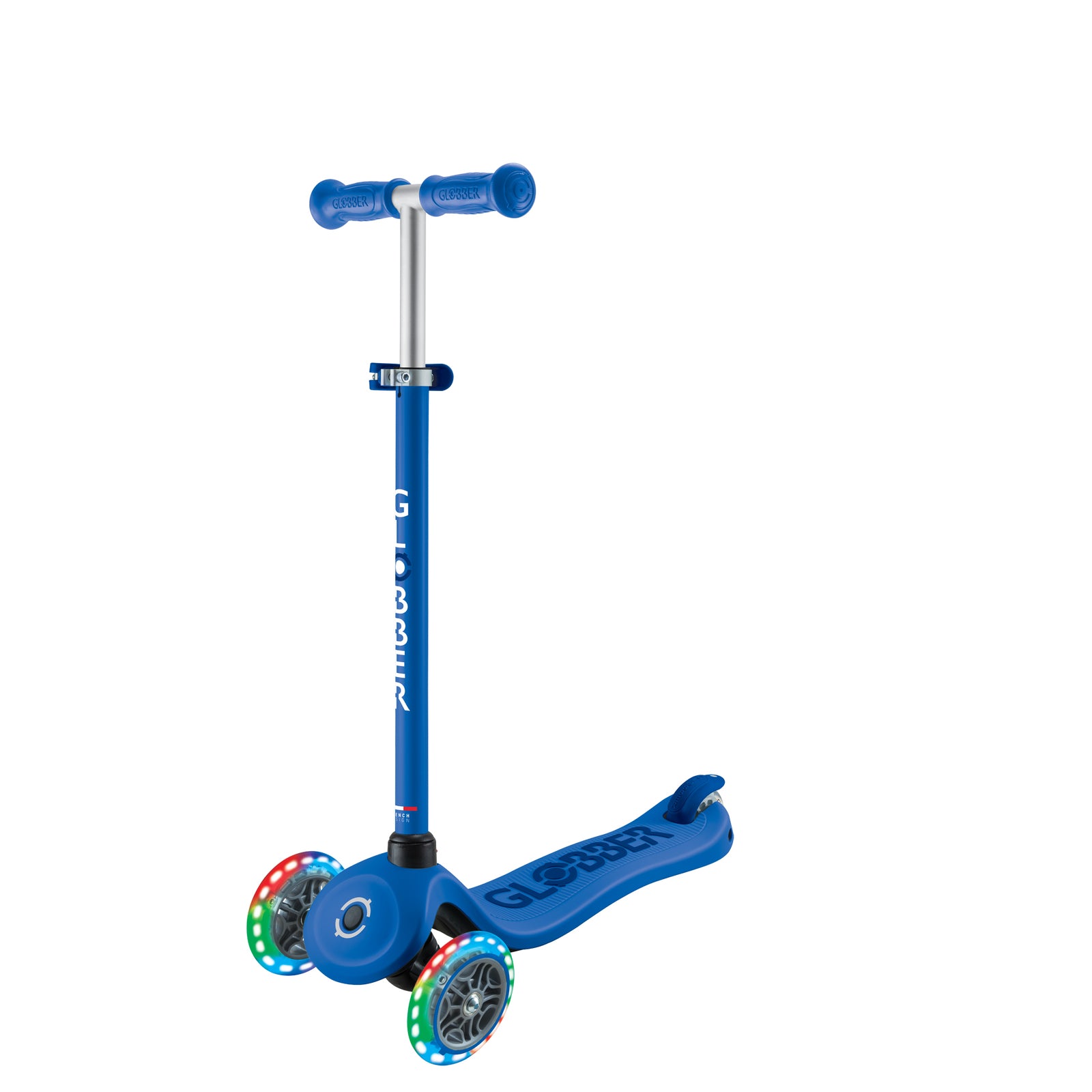 Globber GO UP Sporty Lights Scooter V2 - Navy Blue