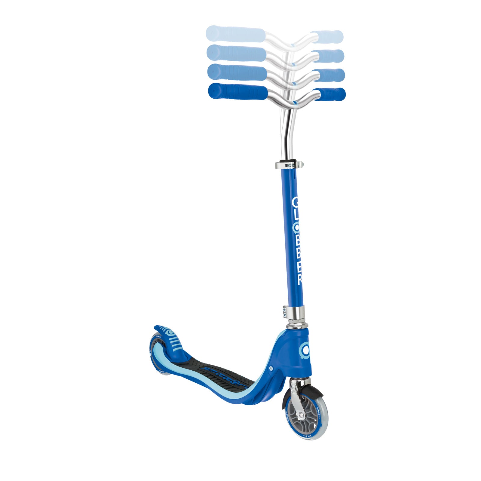 Globber Flow 125 2 Wheel Scooter - Navy Blue