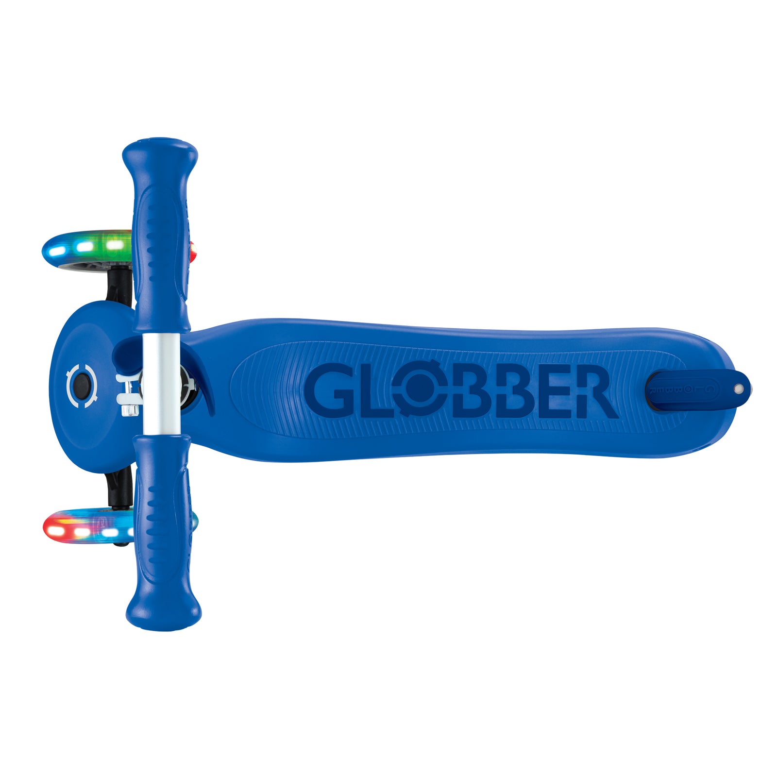 Globber GO UP Sporty Lights Scooter V2 - Navy Blue