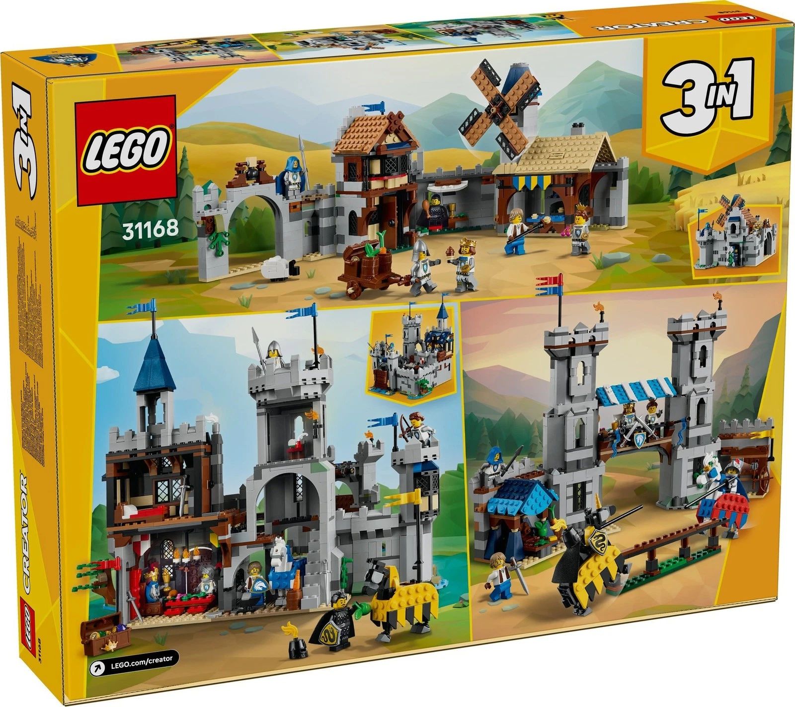 LEGO Creator Medieval Horse Knight Castle 31168