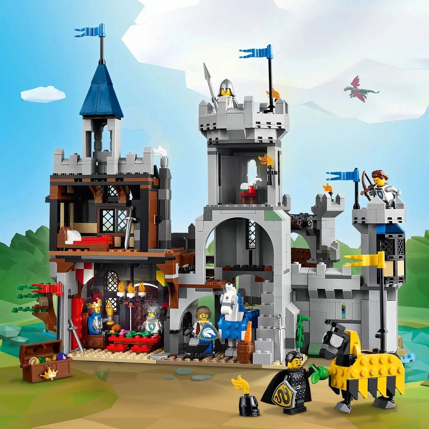 LEGO Creator Medieval Horse Knight Castle 31168