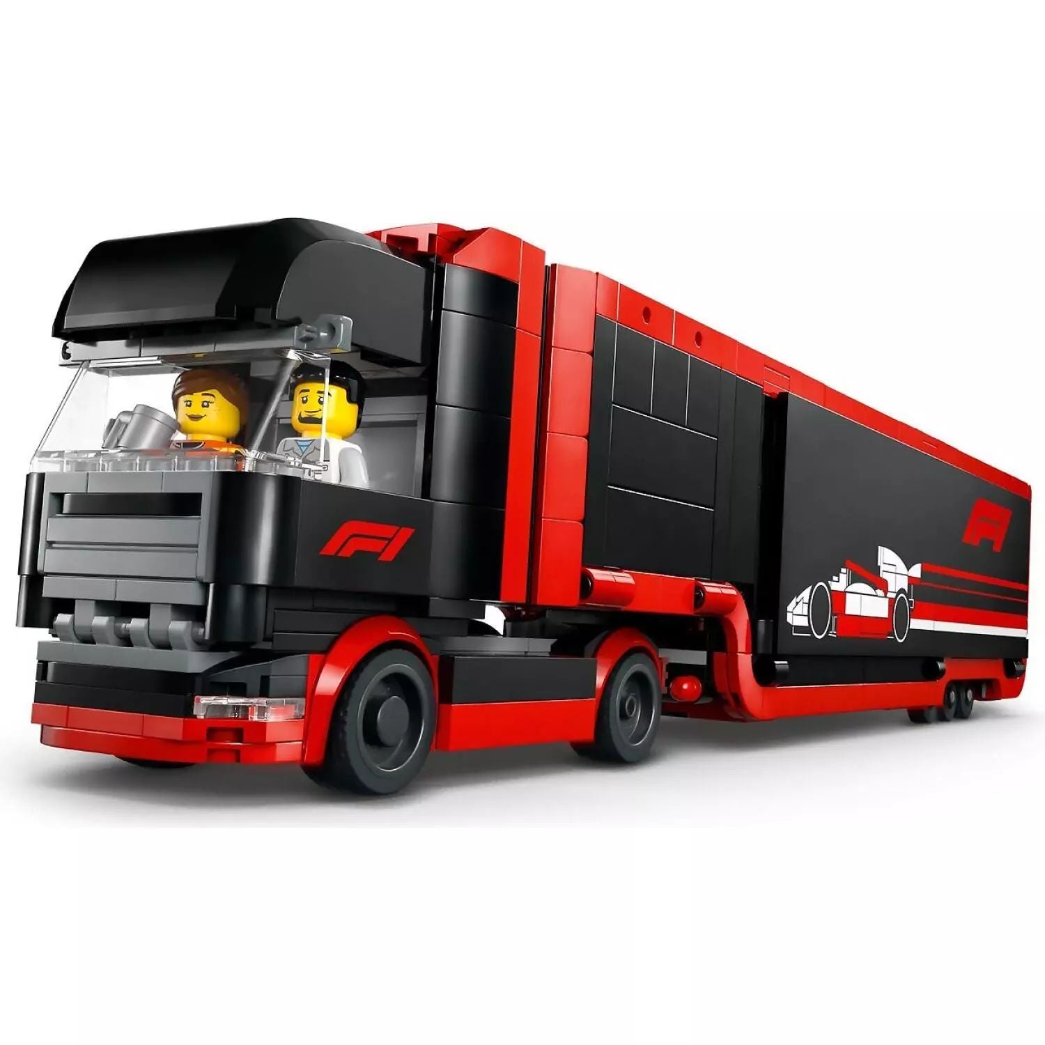 LEGO City F1 Truck with RB20 & AMR24 F1 Cars 60445