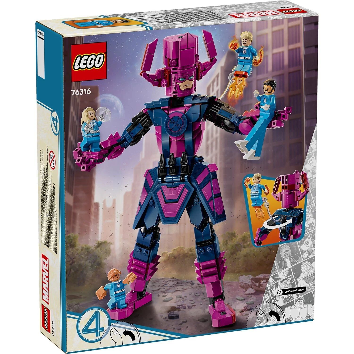 LEGO Marvel Fantastic Four vs. Galactus Construction Figure 76316