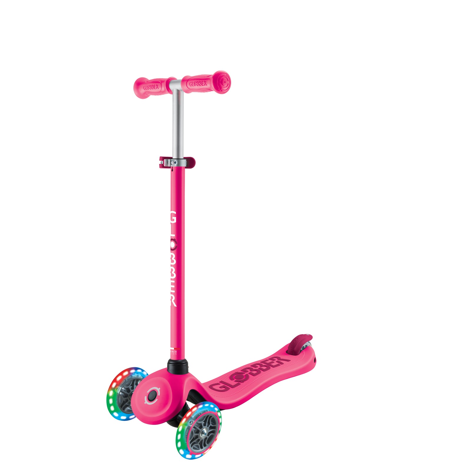 Globber GO UP Sporty Lights Scooter V2 - Fuchsia