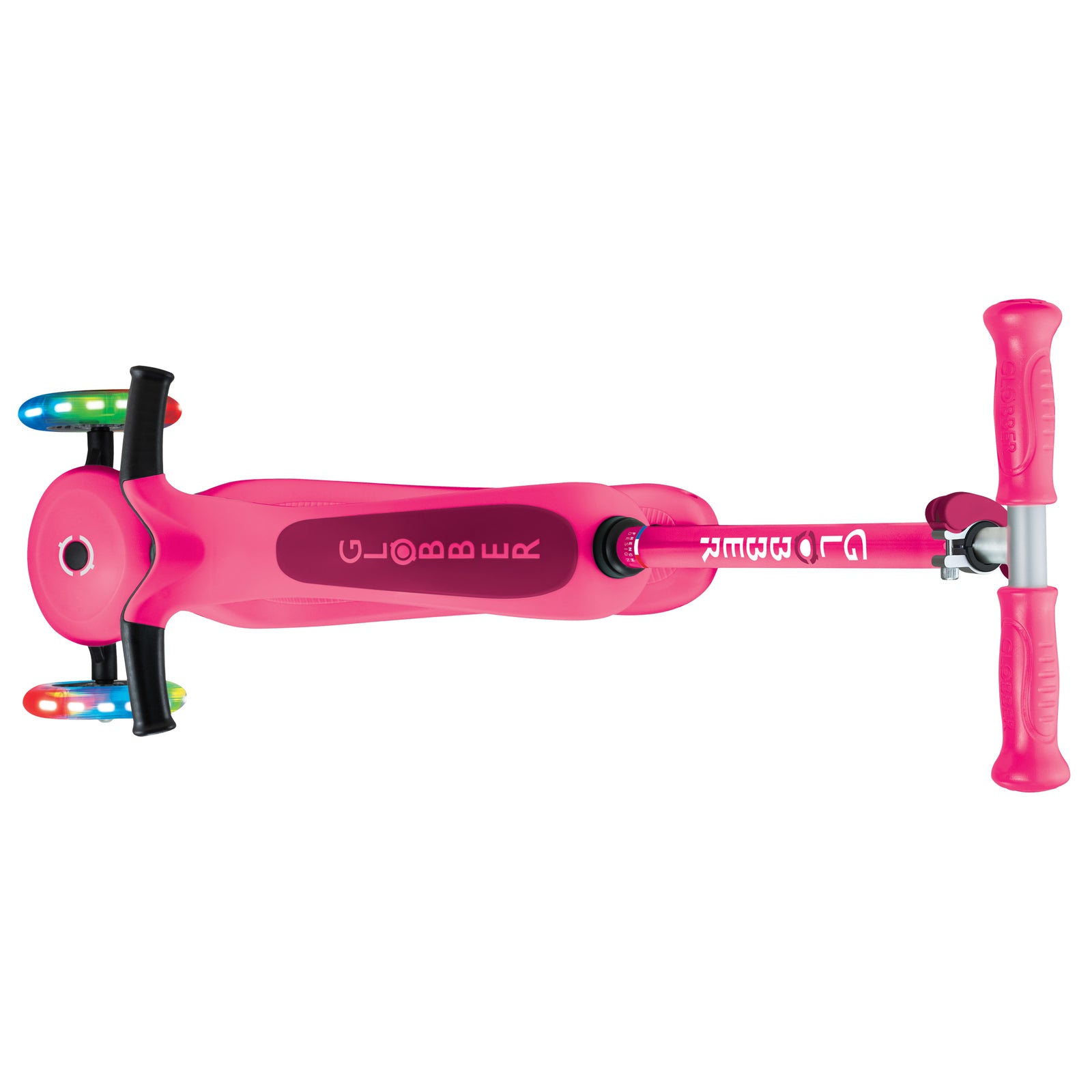 Globber GO UP Sporty Lights Scooter V2 - Fuchsia