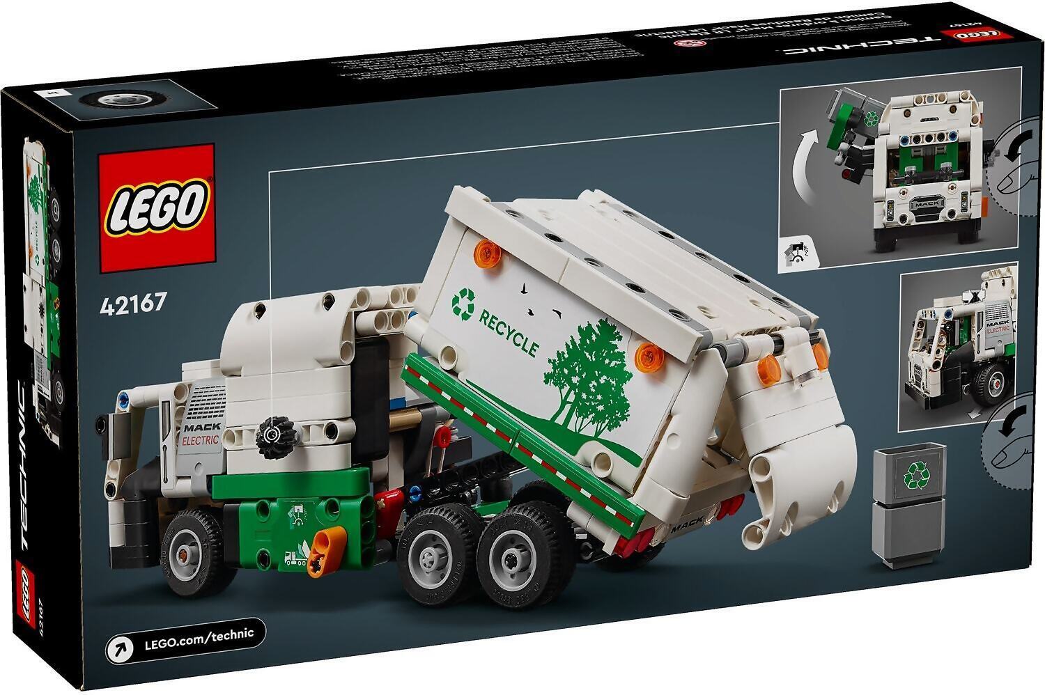 LEGO Technic Mack LR Electric Garbage Truck 42167