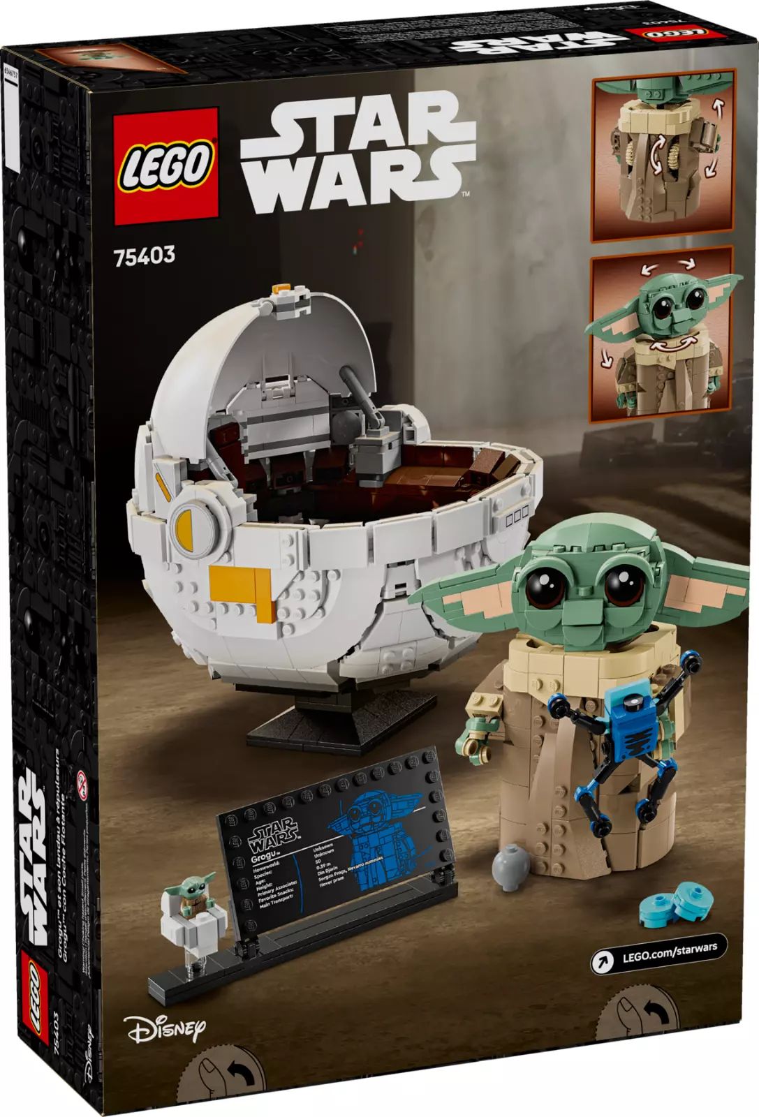 LEGO Star Wars Grogu with Hover Pram 75403