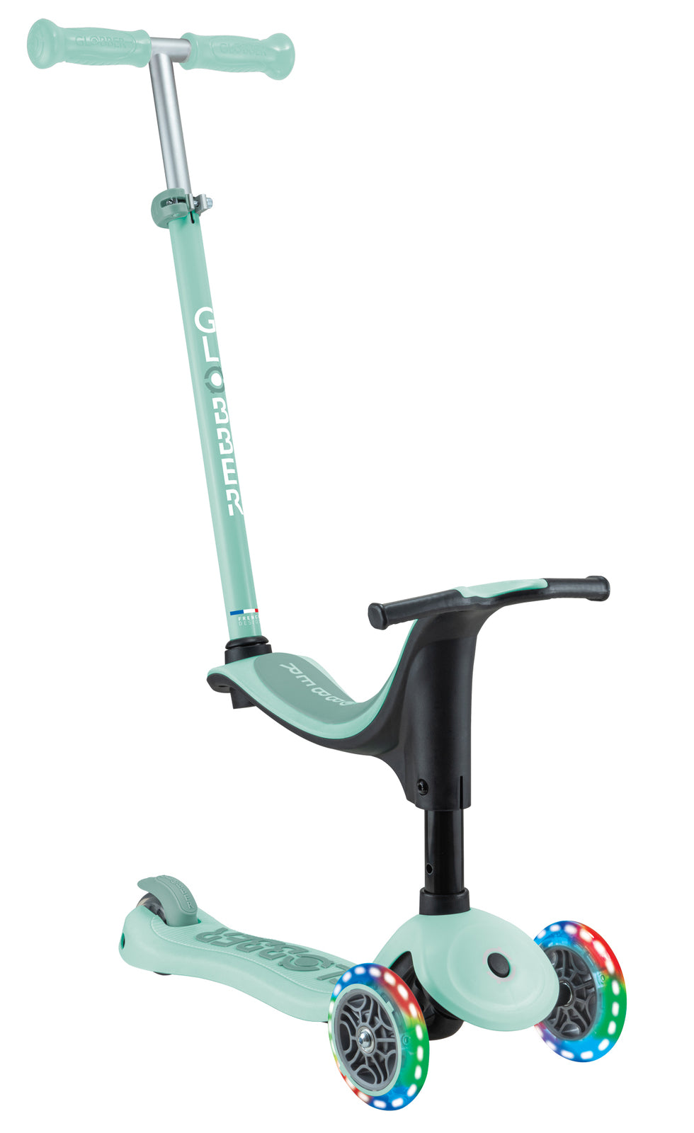Globber GO UP Sporty Lights Scooter - Mint