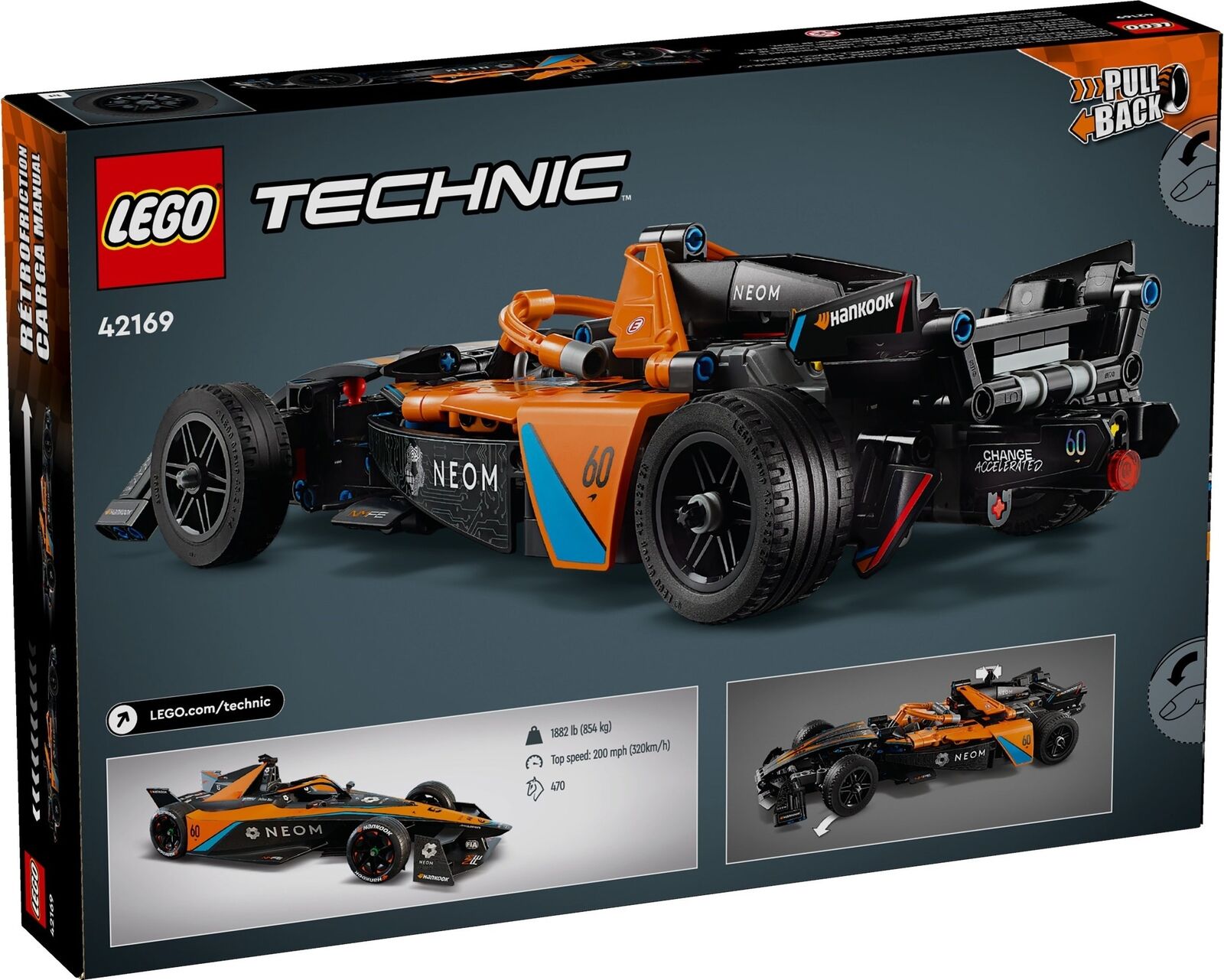 LEGO Technic NEOM McLaren Formula E Race Car 42169