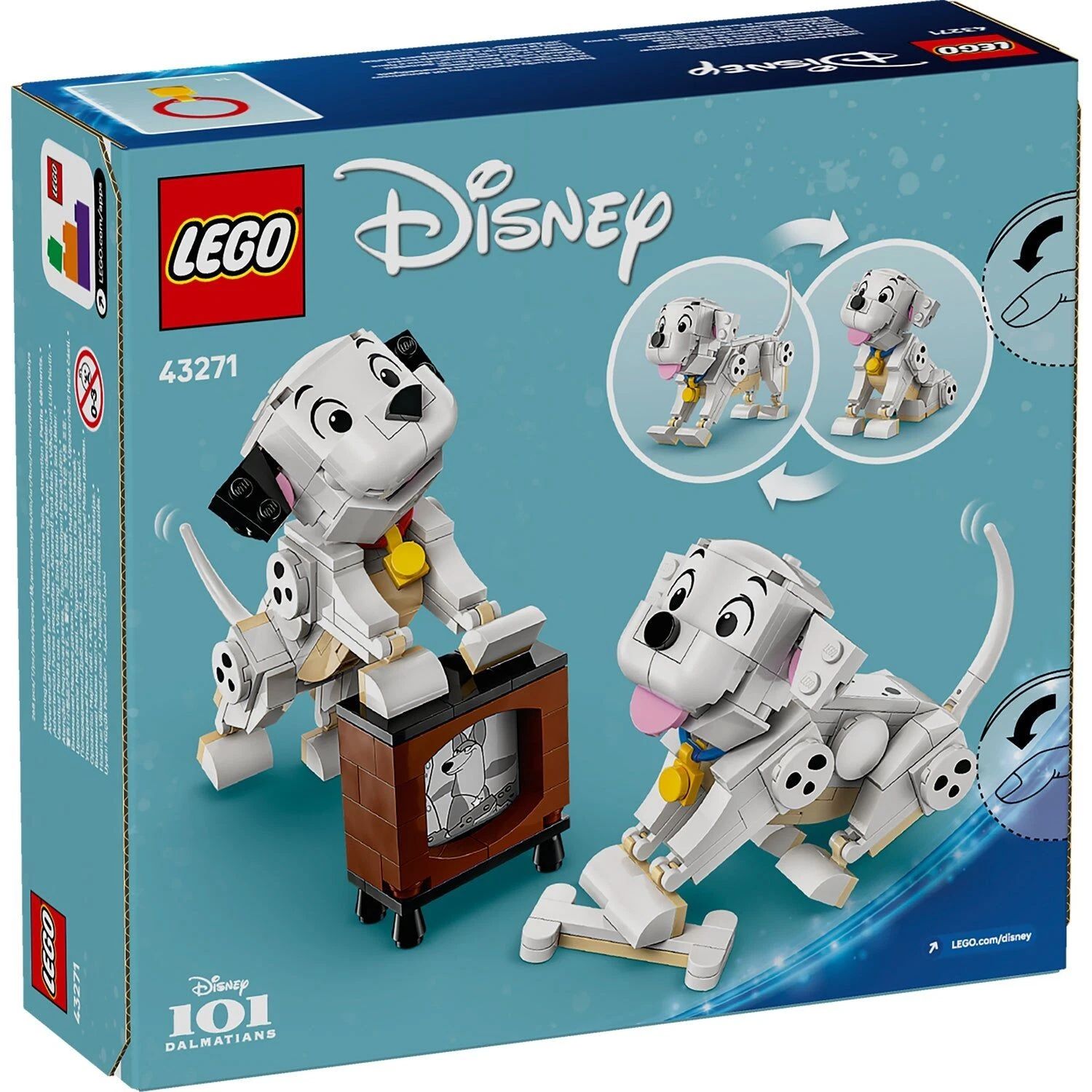 LEGO Disney Lucky & Penny 101 Dalmatians Puppies 43271