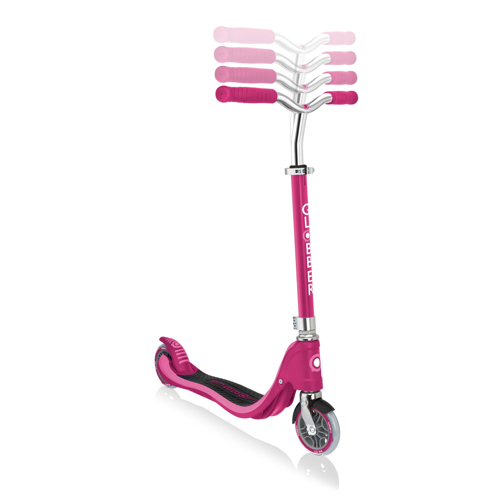 Globber Flow 125 2-Wheel Scooter - Ruby
