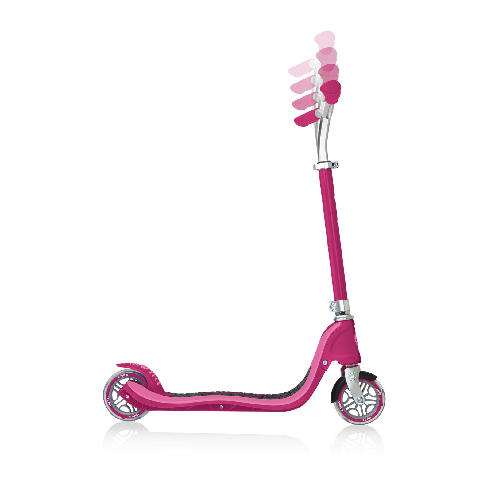 Globber Flow 125 2 Wheel Scooter - Ruby