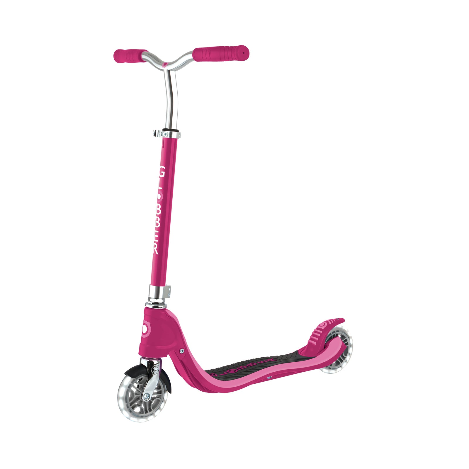 Globber Flow 125 Lights Scooter - Ruby