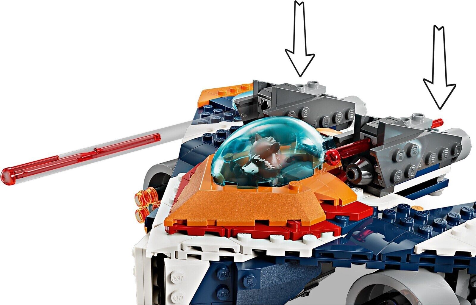LEGO Marvel Rocket's Warbird vs. Ronan 76278
