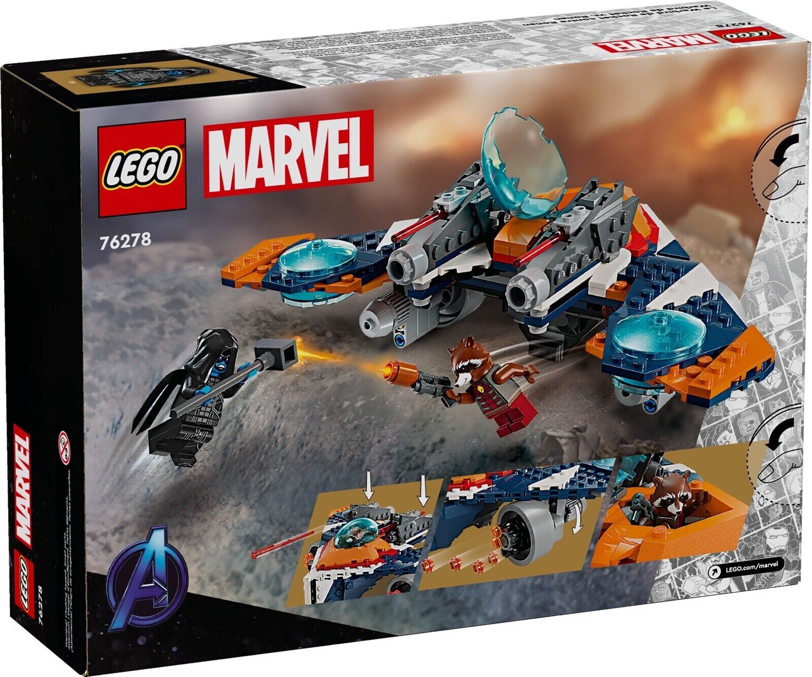 LEGO Marvel Rocket's Warbird vs. Ronan 76278