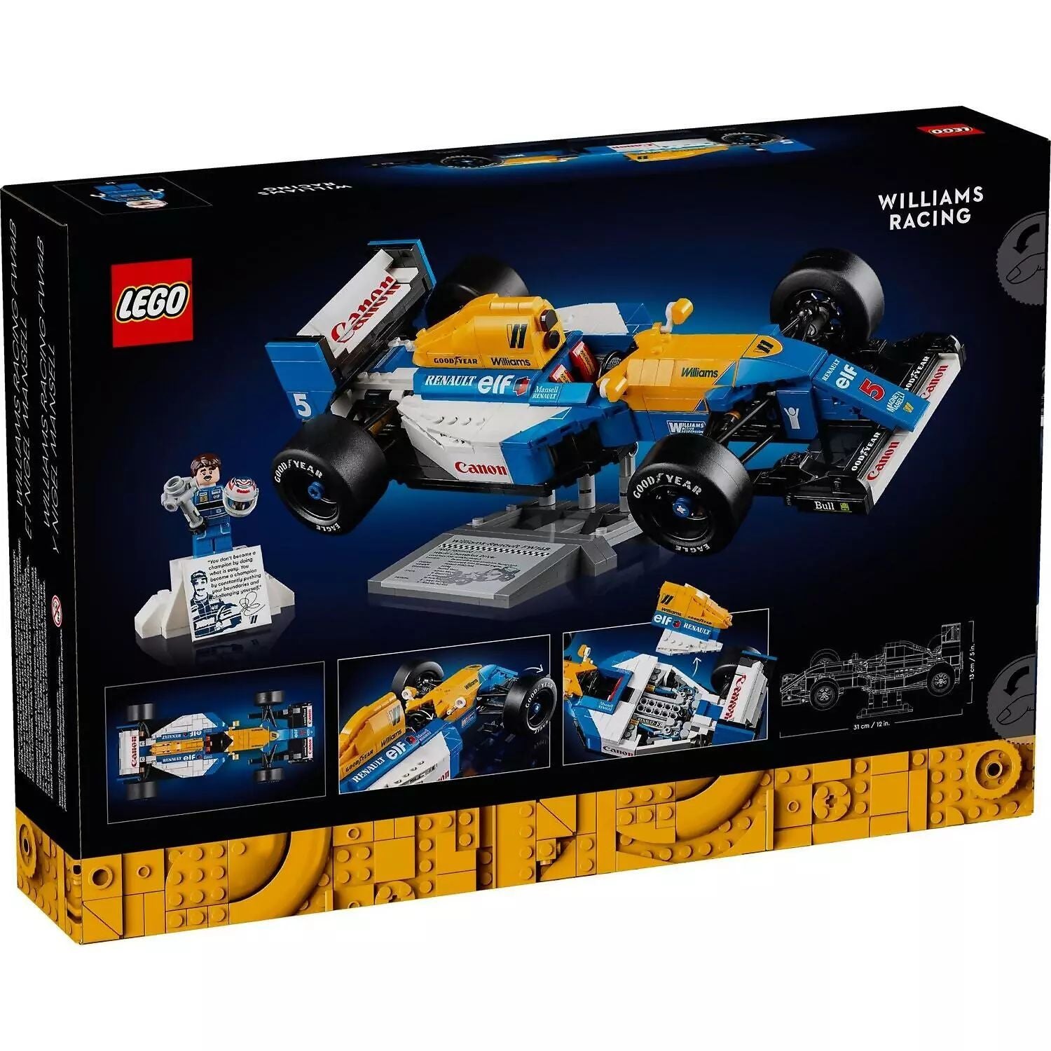 LEGO Icons Williams Racing FW14B & Nigel Mansell 10353