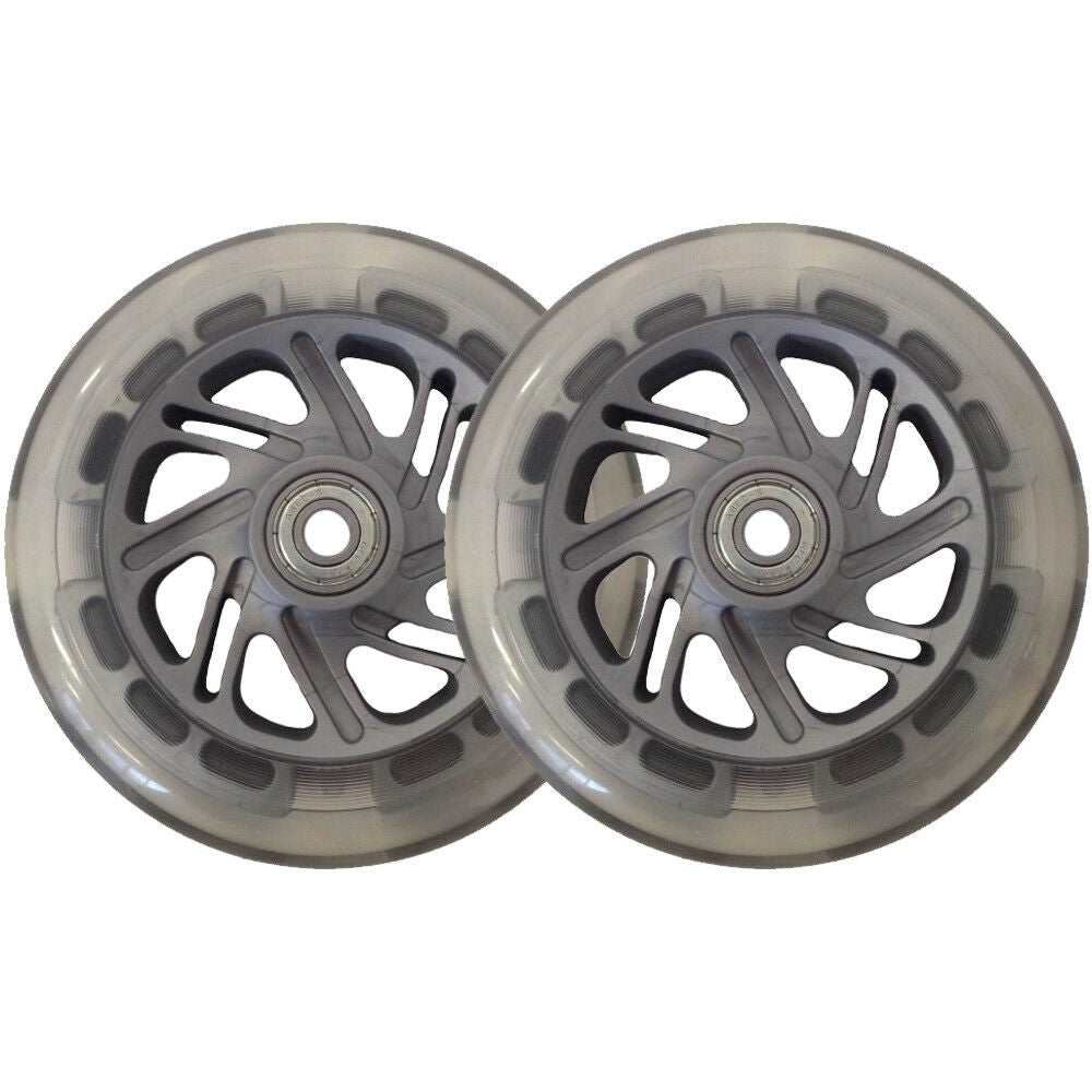 Globber Light Up LED Front Wheels - Multicolour Lighting 121mm 2 Pack