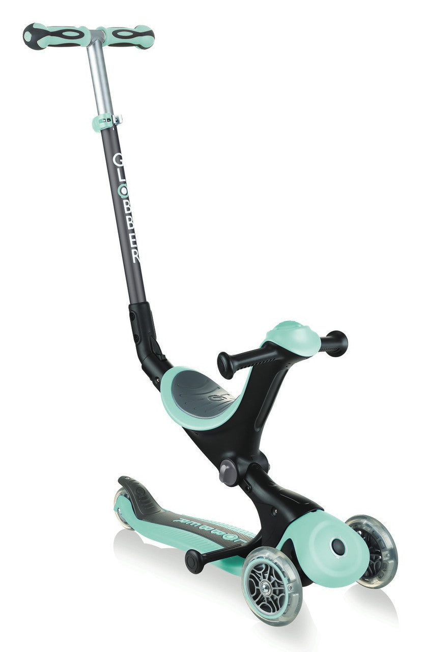 Globber Go Up Deluxe Convertible Scooter - Mint