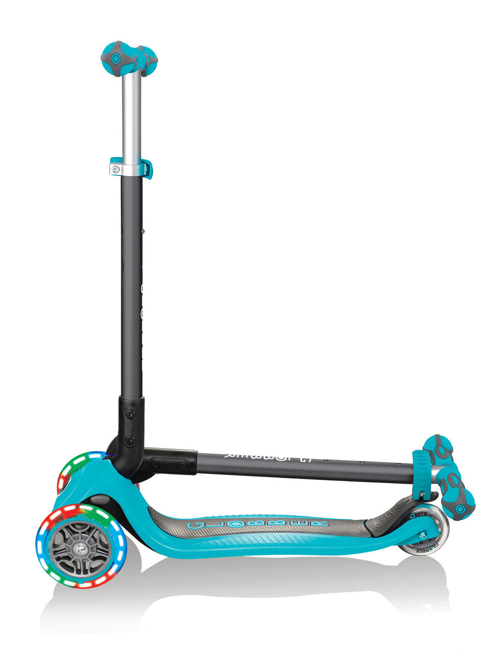 Globber Go Up Deluxe Lights Convertible Scooter - Teal
