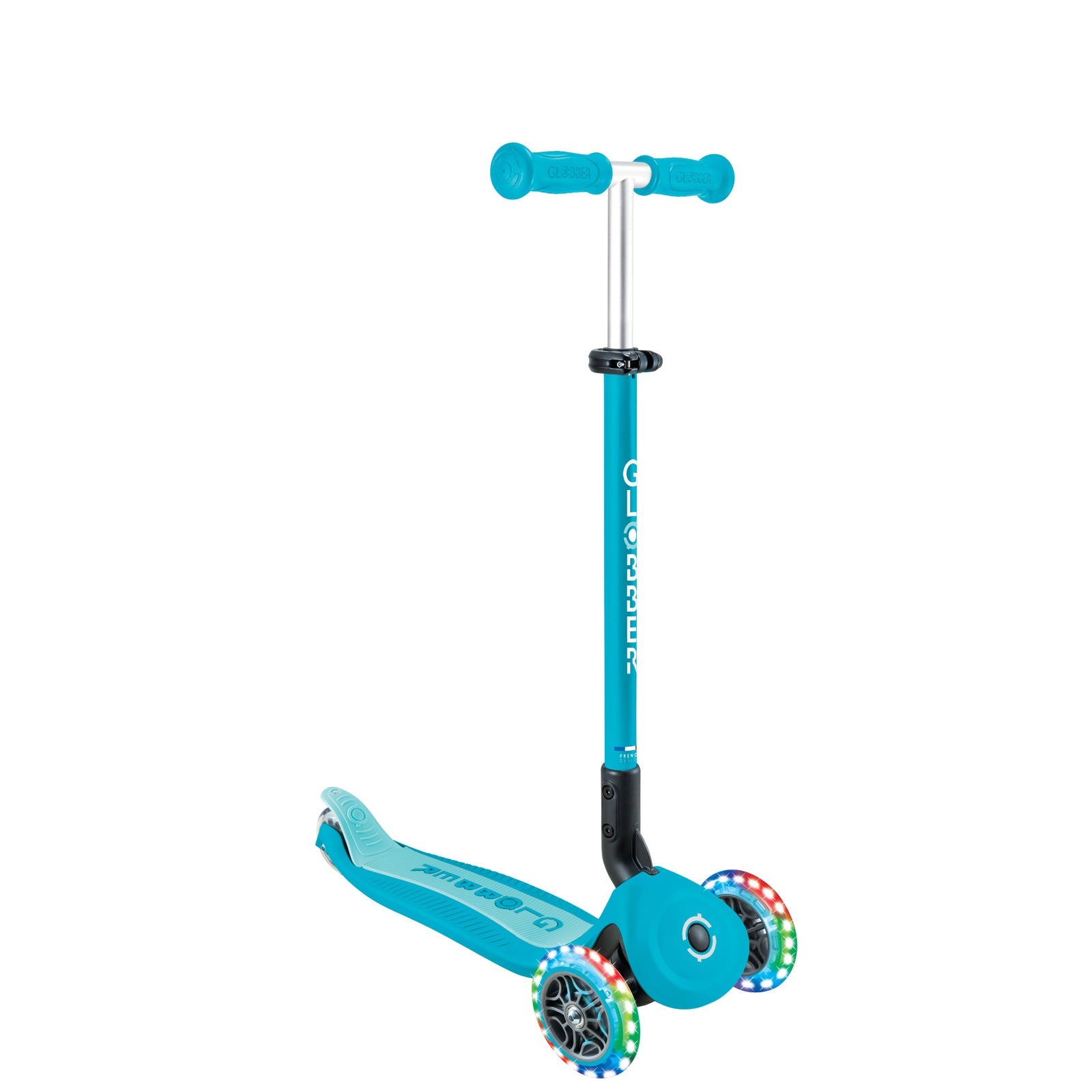 Globber Go Up Active Lights 360 Convertible Scooter - Aqua