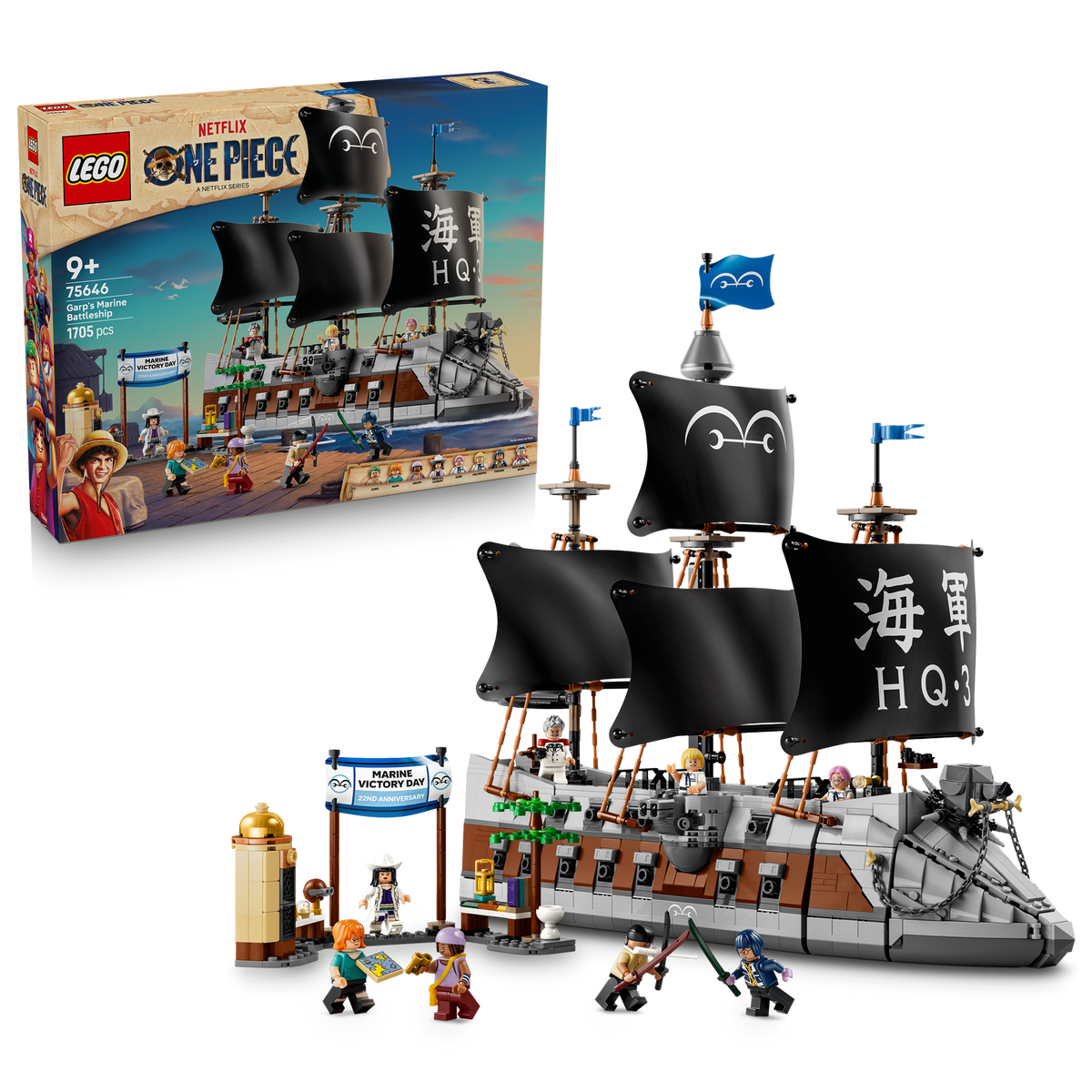 LEGO One Piece Garp's Marine Battleship 75646