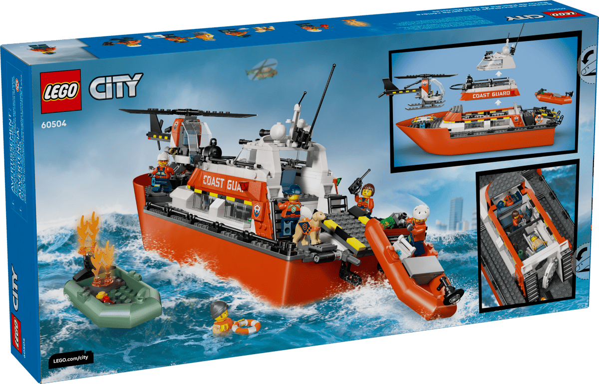 Coast Guard Rescue Boat & Helicopter