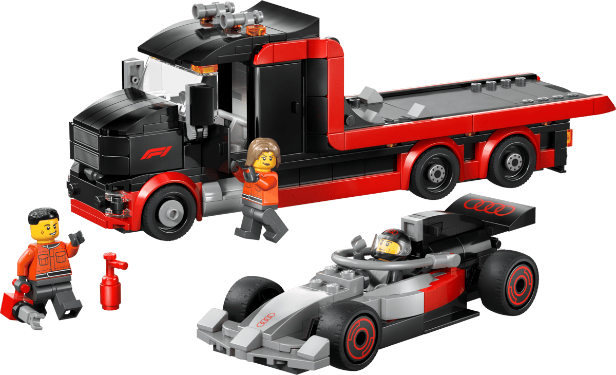 F1 Display Truck with Audi F1 Race Car