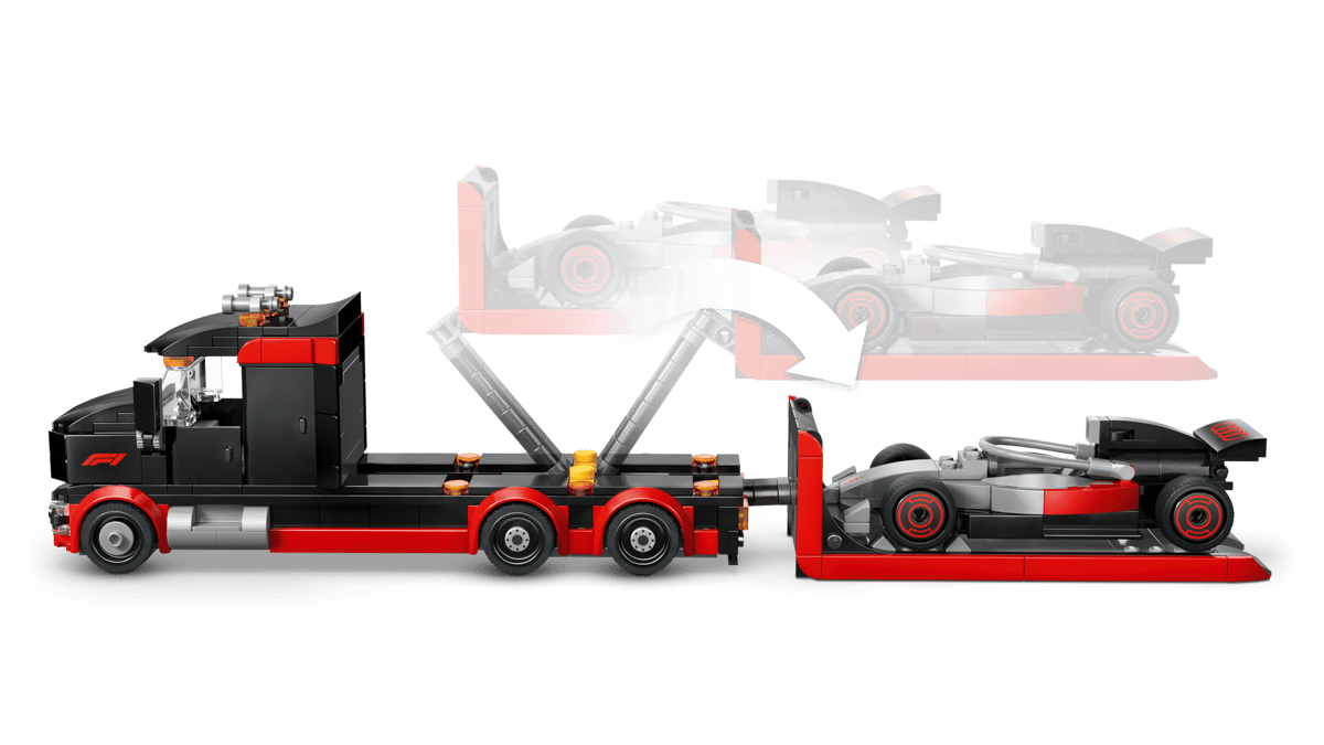 F1 Display Truck with Audi F1 Race Car