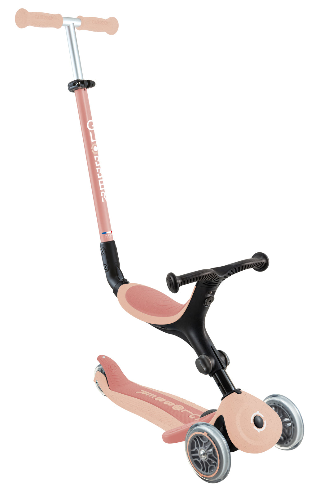 Globber Go Up Active Ecologic Convertible Scooter - Peach