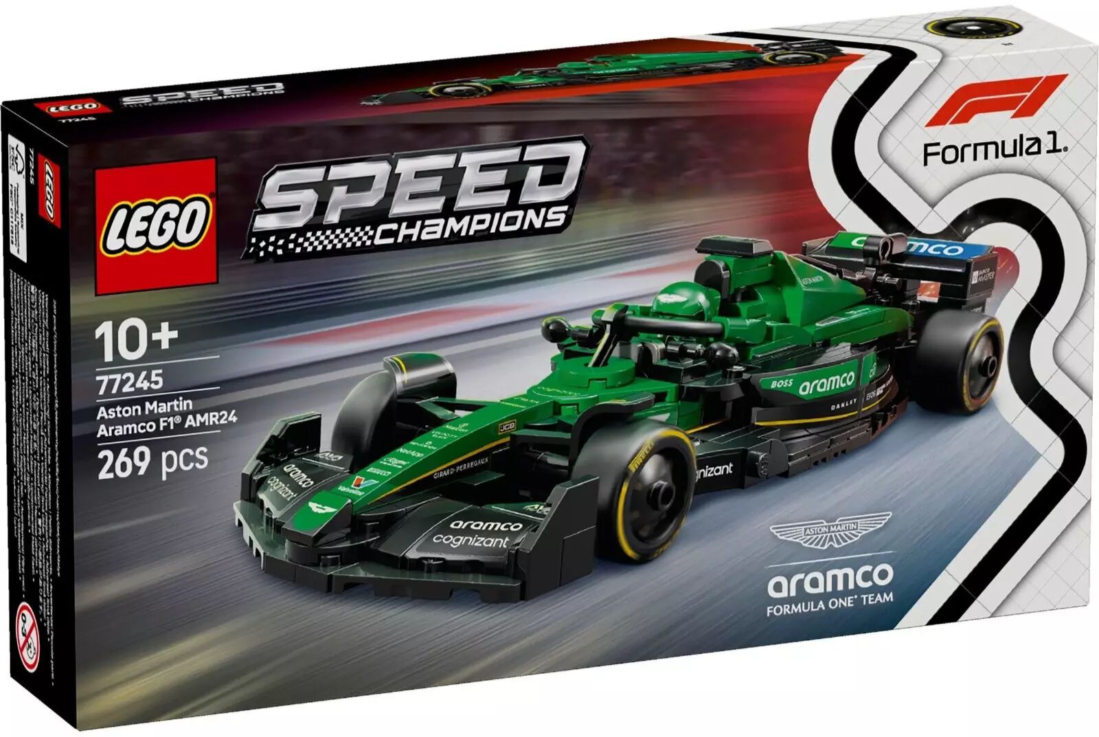 LEGO Speed Champions Aston Martin Aramco F1 AMR24 Race Car 77245