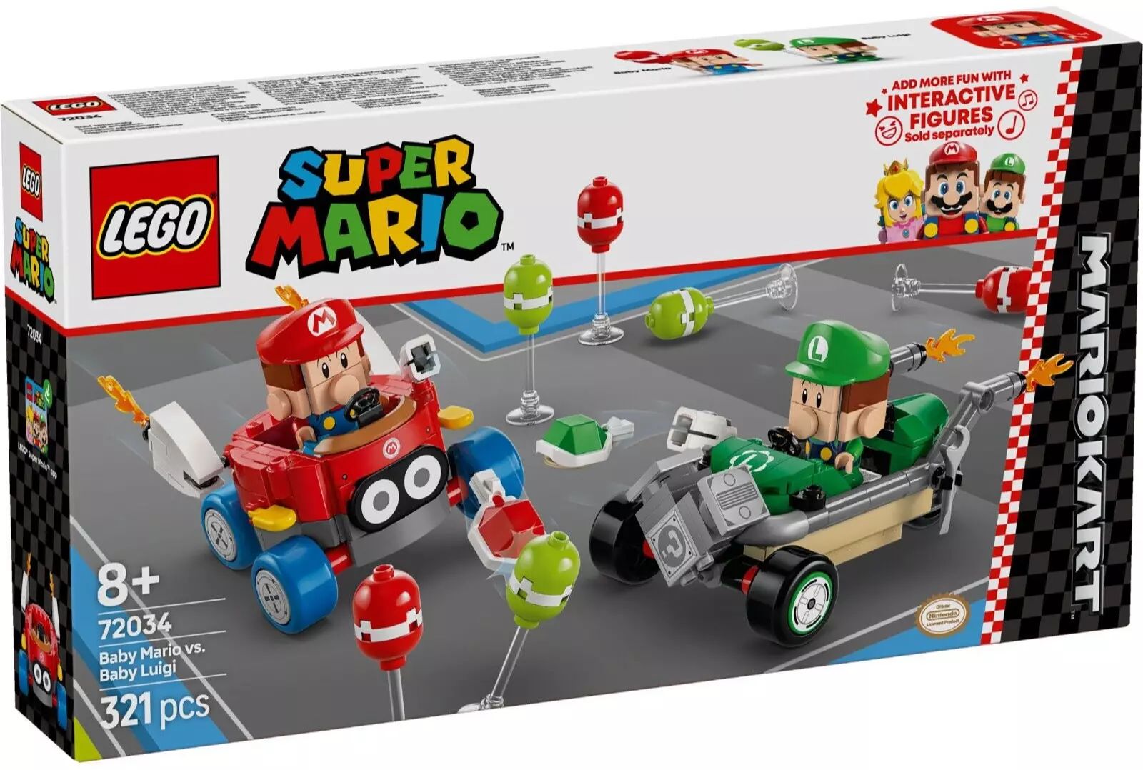 LEGO Super Mario Mario Kart – Baby Mario vs. Baby Luigi 72034