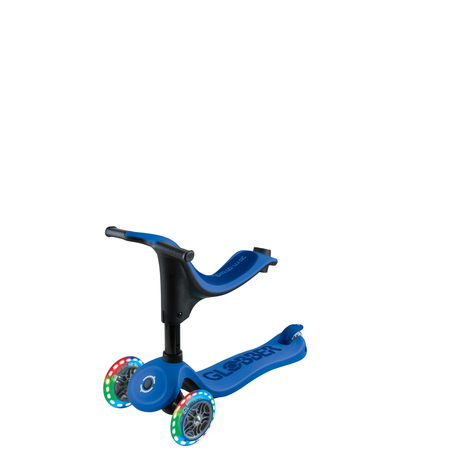 Globber GO UP Sporty Lights Scooter V2 - Navy Blue