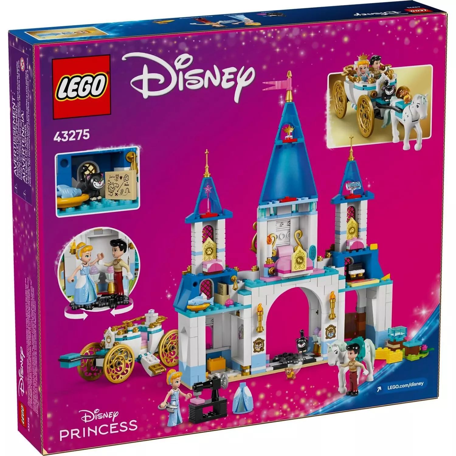 LEGO Disney Cinderella's Castle & Horse Carriage 43275