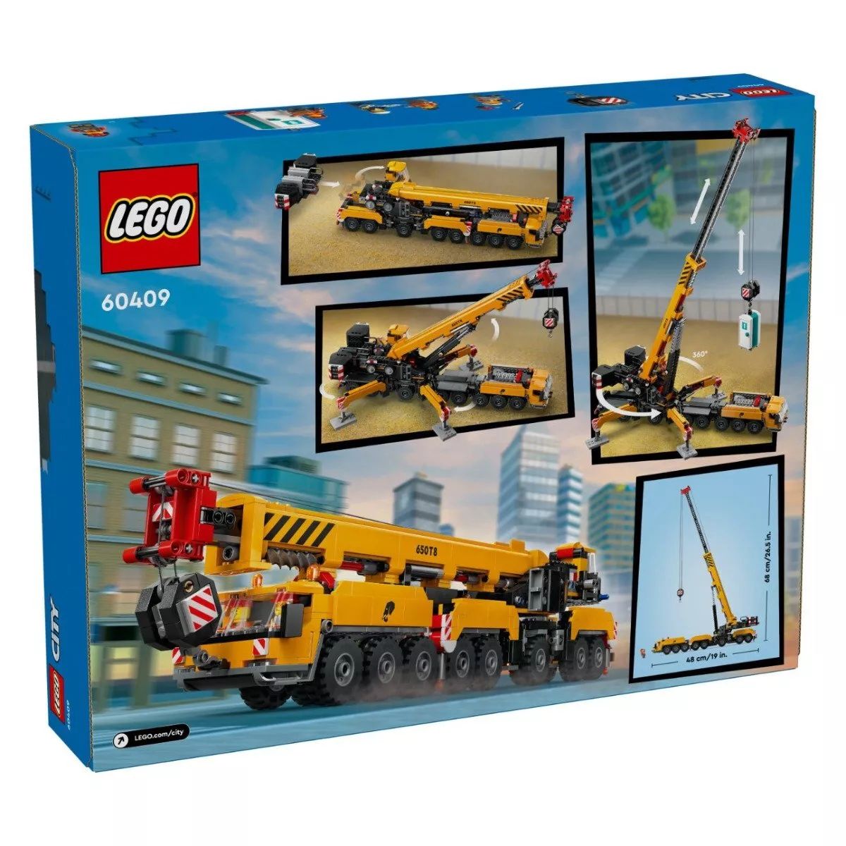 LEGO City Yellow Mobile Construction Crane 60409