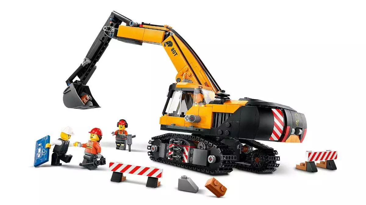 LEGO City Yellow Construction Excavator 60420