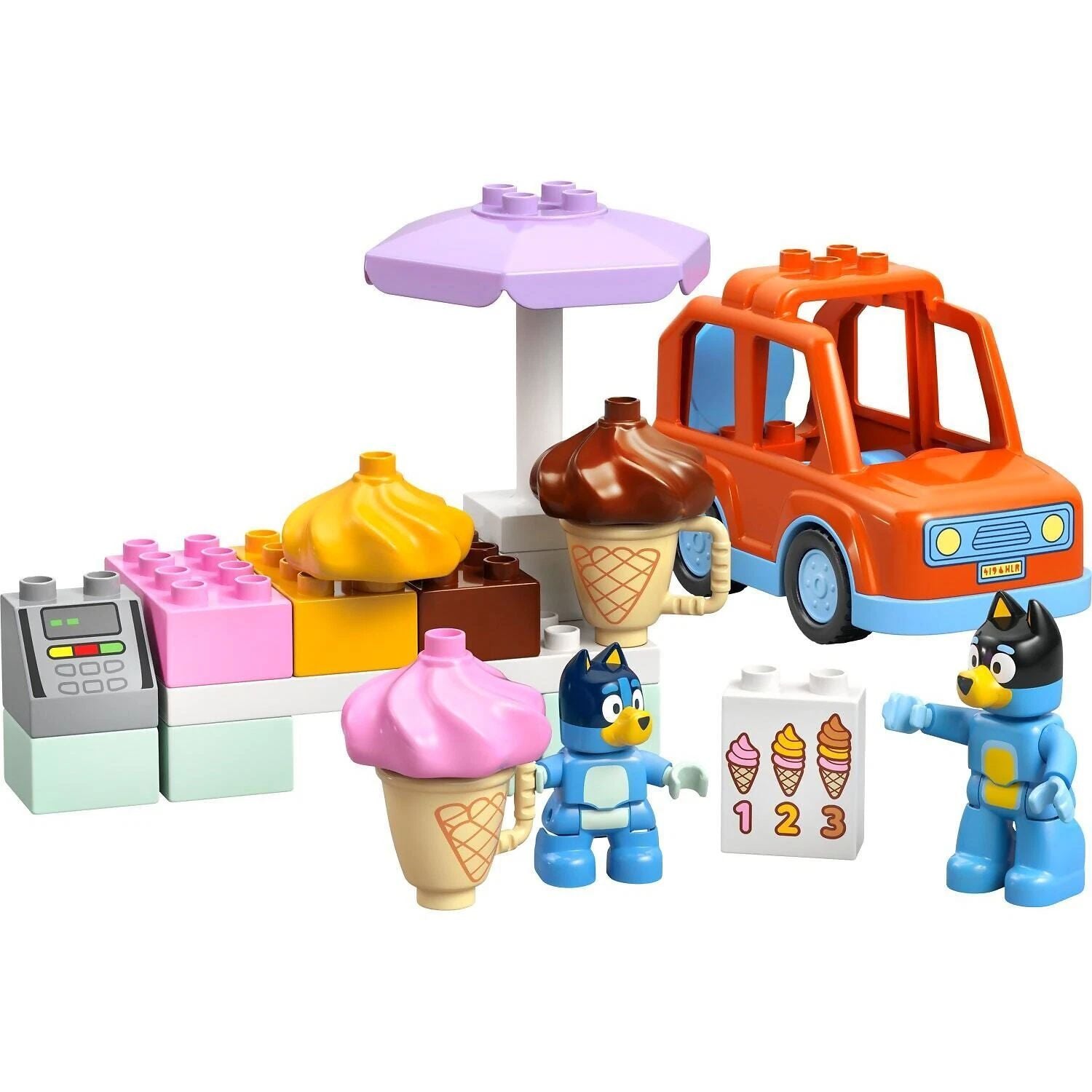 LEGO DUPLO Ice Cream Trip with Bluey 10458