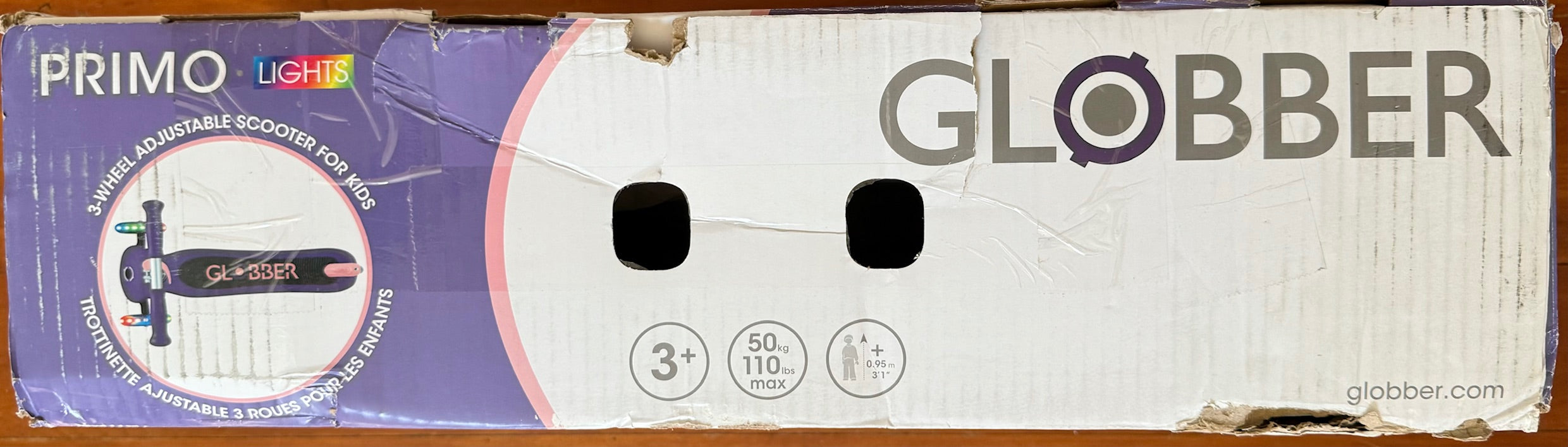 Globber Primo Lights Scooter V2 - Purple - DAMAGED BOX