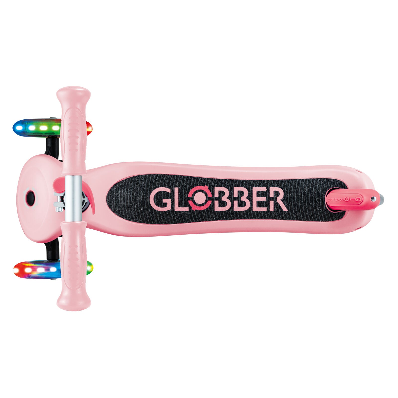 Globber Primo Lights V2 3 Wheel Scooter - LED Flashing Wheels - Pastel Pink