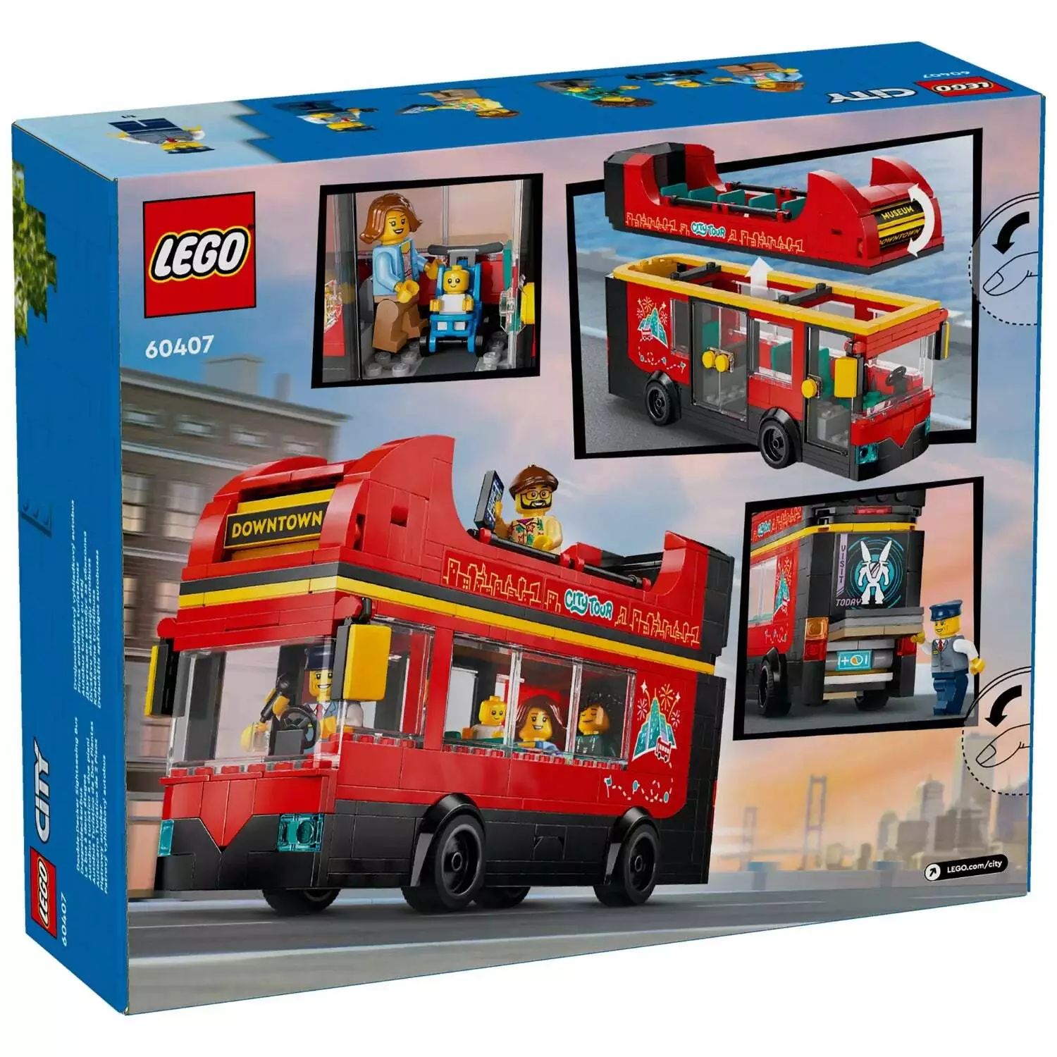 LEGO City Red Double-Decker Sightseeing Bus 60407