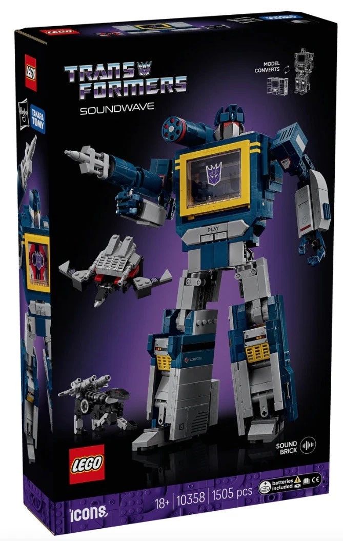 LEGO Icons Transformers: Soundwave 10358