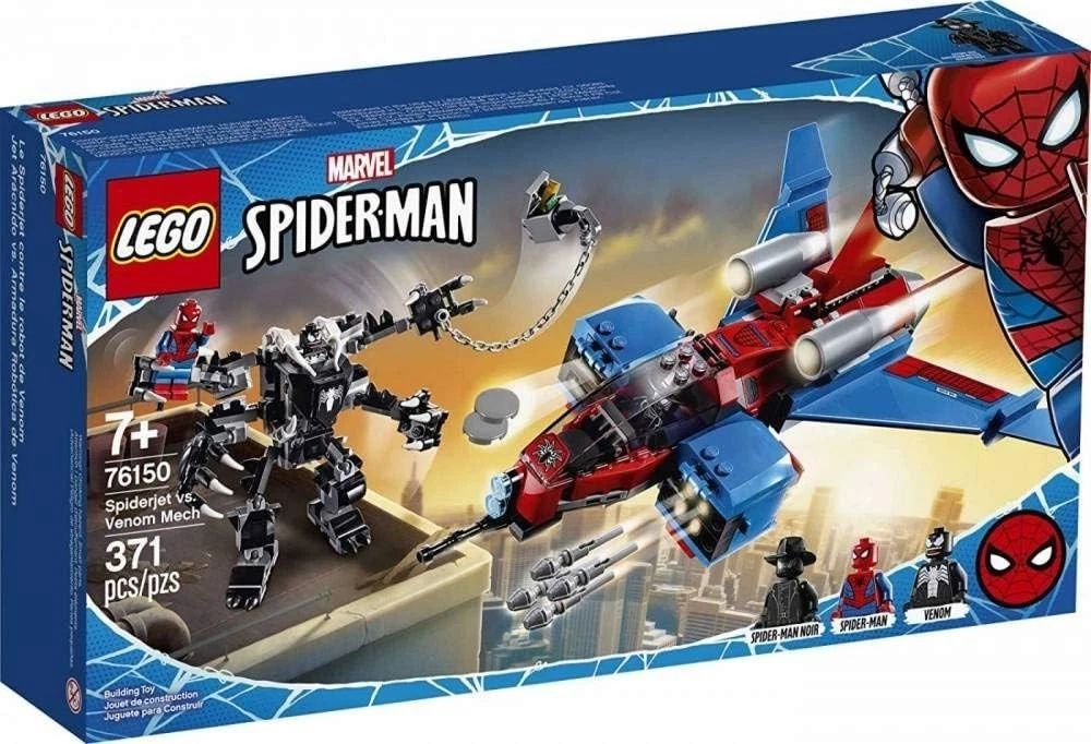 LEGO Marvel Spiderman Spiderjet vs. Venom Mech 76150