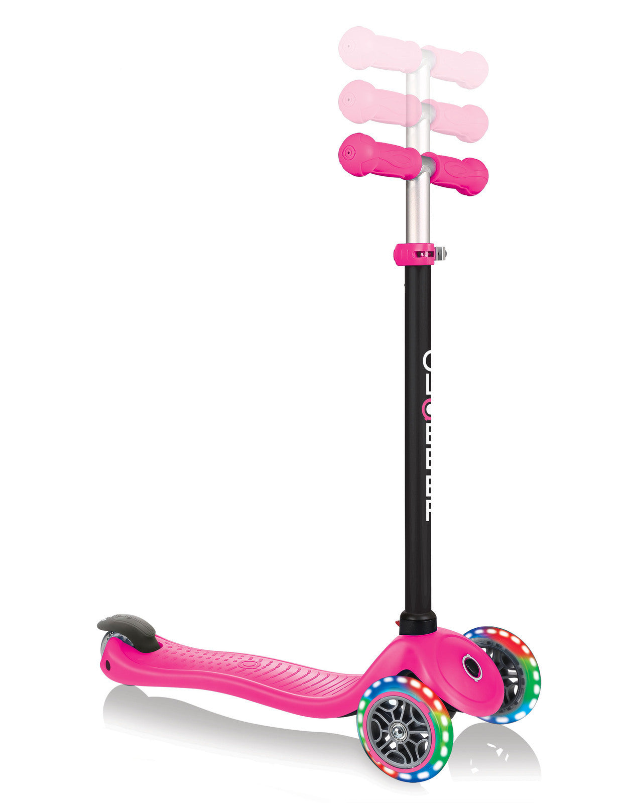 Globber GO UP Sporty Lights Scooter - Pink